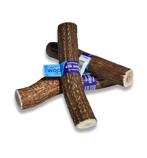 Premium X-Large Elk Antler Dog Treat – Long Lasting Natural Chew - Whole or Split