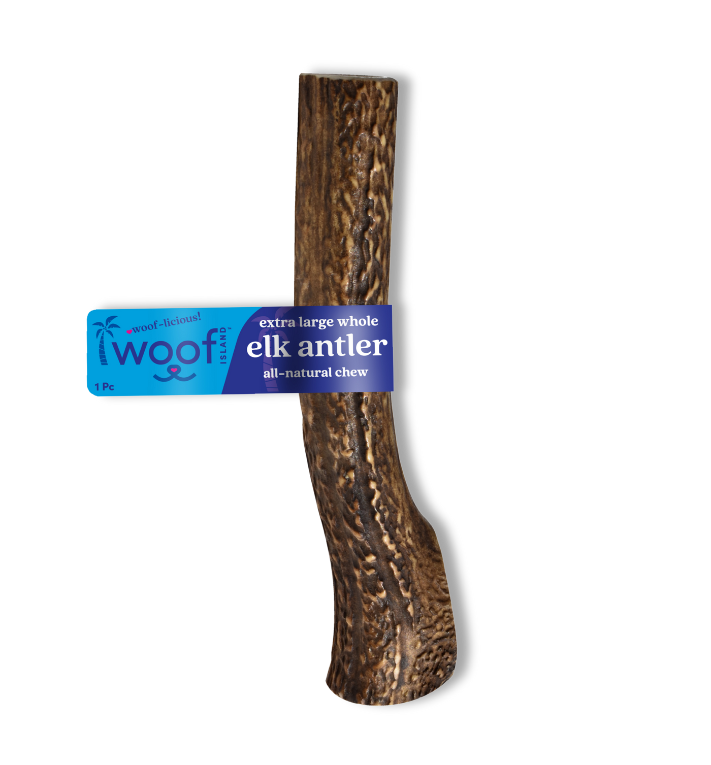 Premium X-Large Elk Antler Dog Treat – Long Lasting Natural Chew - Whole or Split