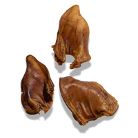 Woof Island Whole Pig Ear Dog Chew, Natural High-Protein Crunchy Dental Treat for Dogs